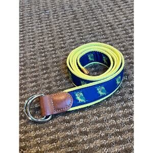 🦉Bonobos Webbed yellow belt with owls.  51.5"L Women’s XL. EUC!🦉